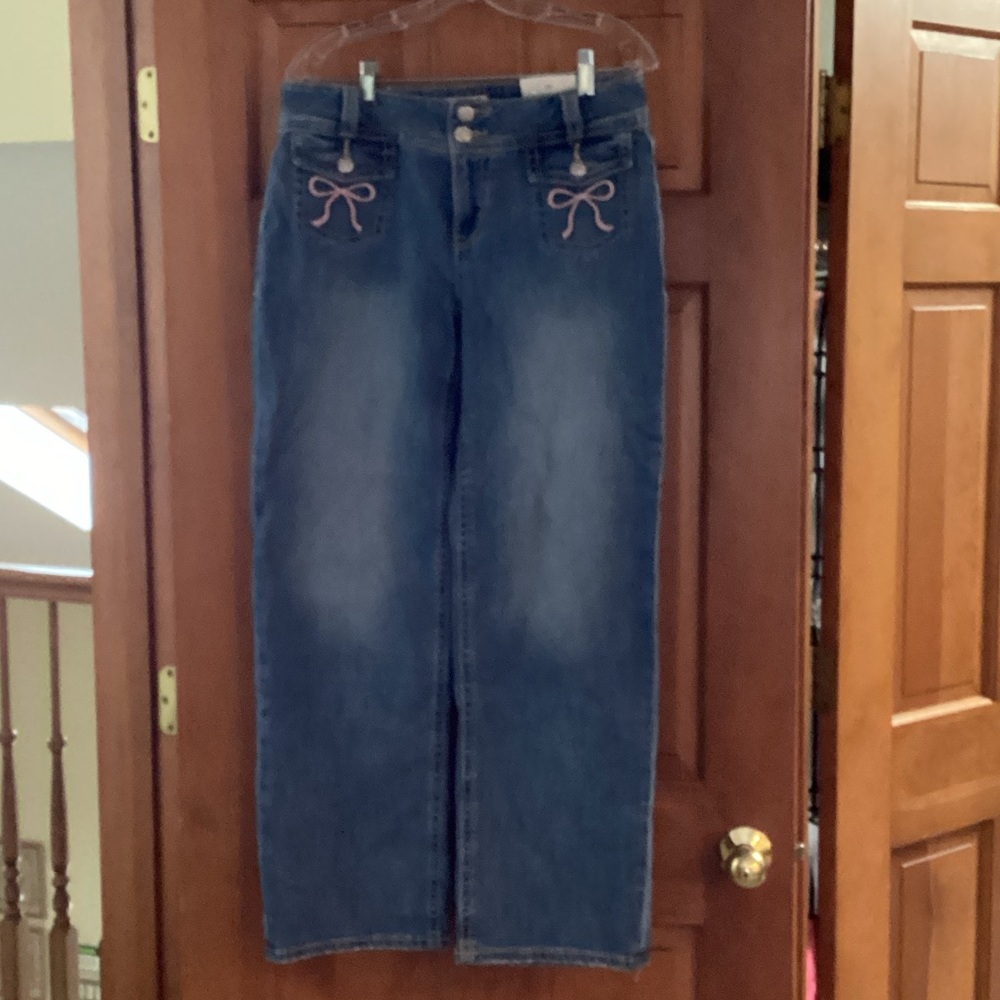 Miss Me Denim Jeans with Pink Accents